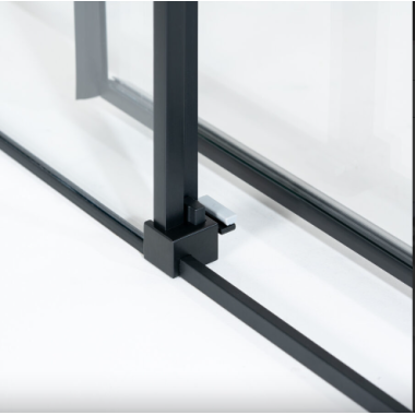 Box doccia 80x120 Nero opaco apertura Sinistra 2