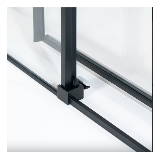 Box doccia 80x120 Nero opaco apertura Sinistra