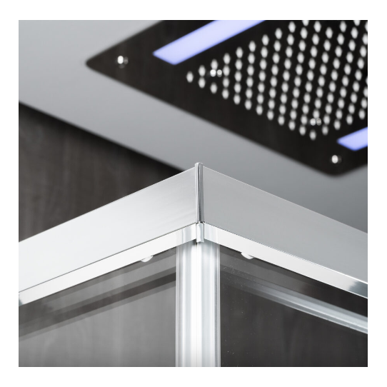 Box doccia 80x120 Cromo apertura Sinistra