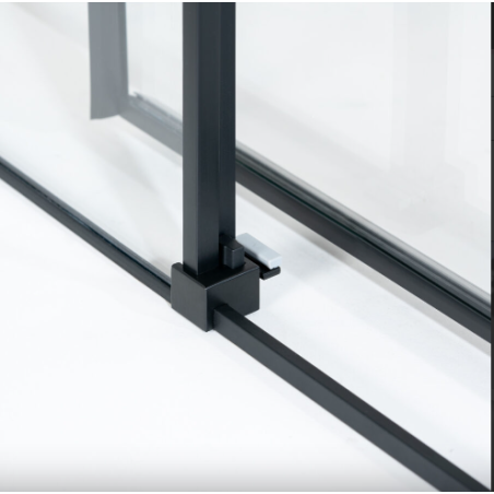 Box doccia 70x120 Nero opaco apertura Sinistra