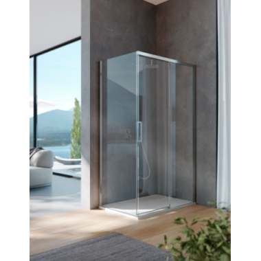 Box doccia 70x120 Cromo apertura Destra