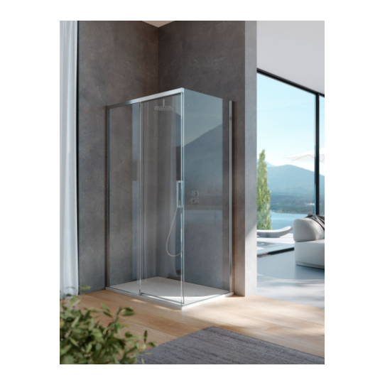 Box doccia 70x120 Cromo apertura Sinistra