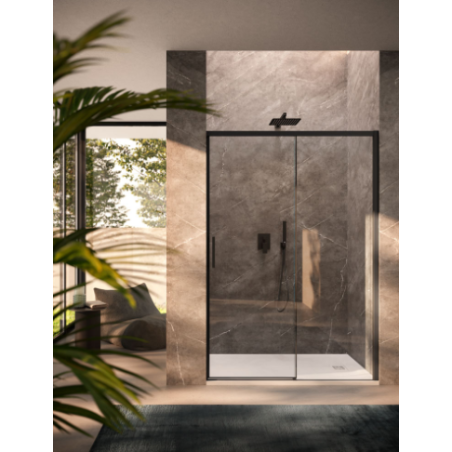 Porta scorrevole 140 Nero Opaco apertura Destra