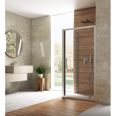 Box doccia con porta battente  Jolly 90x90 Cromo