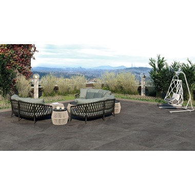 Castelvetro Slate Antracite 100x100 R10 20mm 2